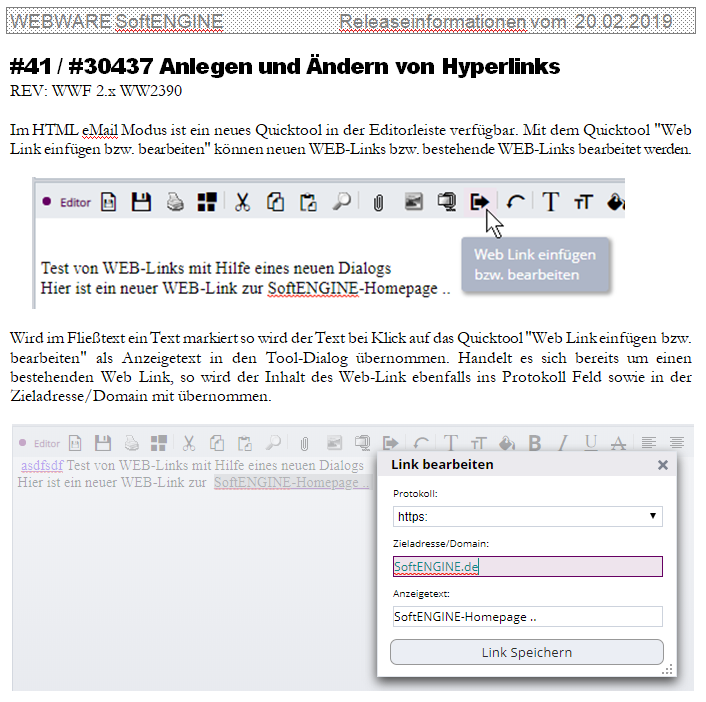 Anlegen von Hyperlinks