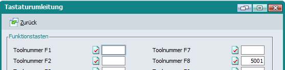 in die Toolnummer F8 wird 5001 eingetragen